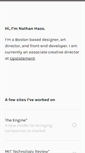 Mobile Screenshot of nathanhass.com