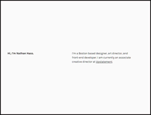Tablet Screenshot of nathanhass.com